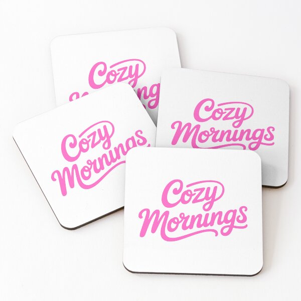 Item preview, Cozy Mornings – Retro Script Lifestyle Quote designed and sold by PMCreative.
