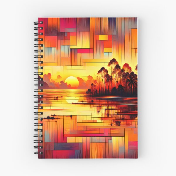 Item preview, Amanecer sobre la Isla del Milenio | Paisaje tropical al amanecer designed and sold by Stoneflower-Art.