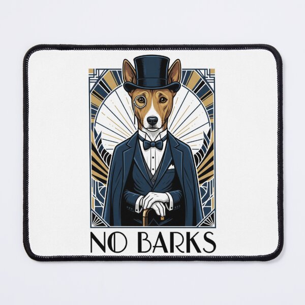 Item preview, Basenji Silent Film Star No Barks Art Deco Dog designed and sold by FiveBlessings.