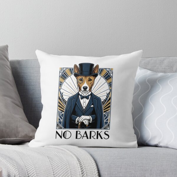 Item preview, Basenji Silent Film Star No Barks Art Deco Dog designed and sold by FiveBlessings.