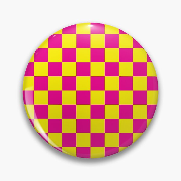 Item preview, Checkerboard - magenta + yellow designed and sold by The Common Tee.