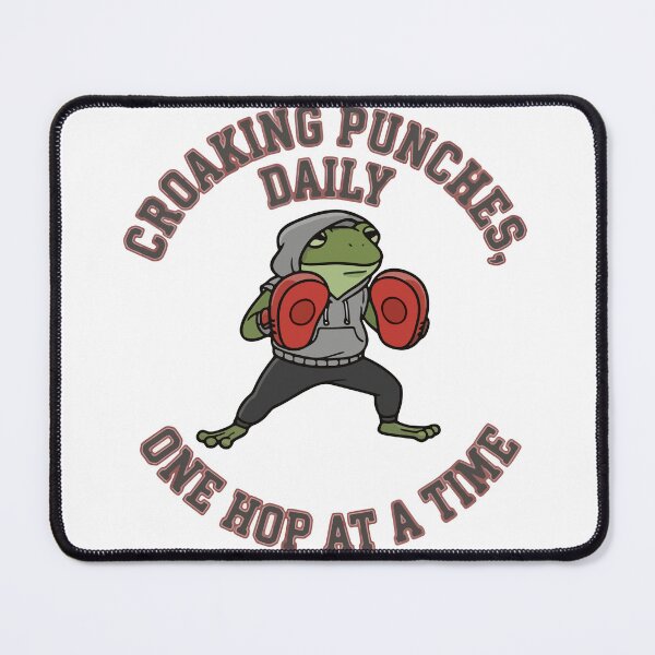Item preview, Boxing Frog Fitness Illustration designed and sold by Floomart.