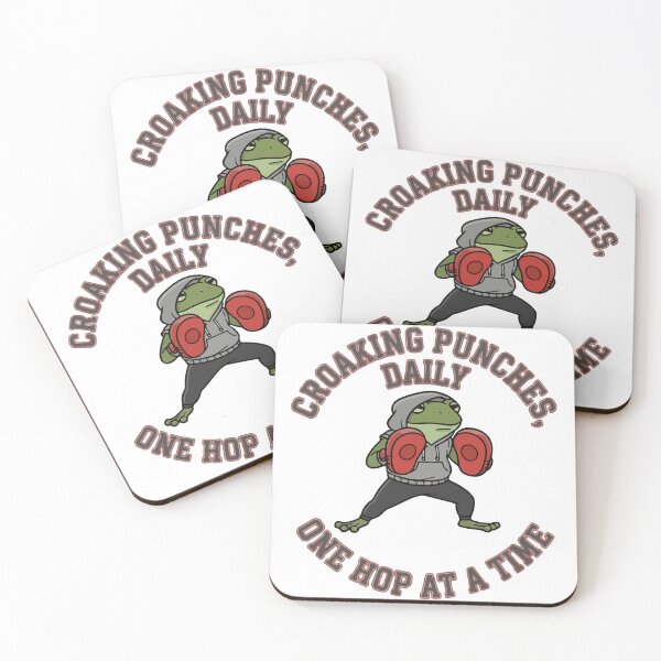 Item preview, Boxing Frog Fitness Illustration designed and sold by Floomart.