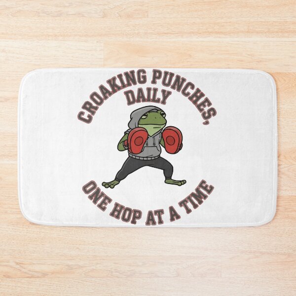 Item preview, Boxing Frog Fitness Illustration designed and sold by Floomart.
