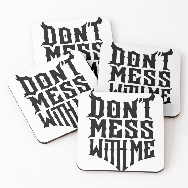 Item preview, Don’t Mess With Me – Bull Head Word Art Design back designed and sold by majesty-prints.