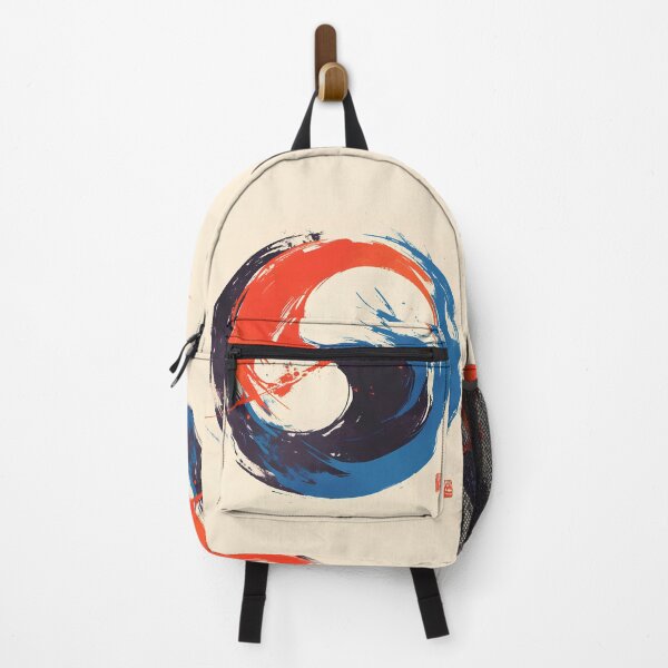 Item preview, Korean Taegeuk Brushstroke Art – Modern Ink Circle Yin Yang Inspired Minimal Design designed and sold by Windy-market.