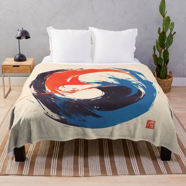 Item preview, Korean Taegeuk Brushstroke Art – Modern Ink Circle Yin Yang Inspired Minimal Design designed and sold by Windy-market.