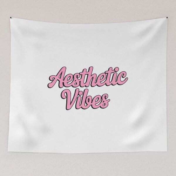 Item preview, Aesthetic Vibes! Pink Retro Cursive Typography designed and sold by PMCreative.