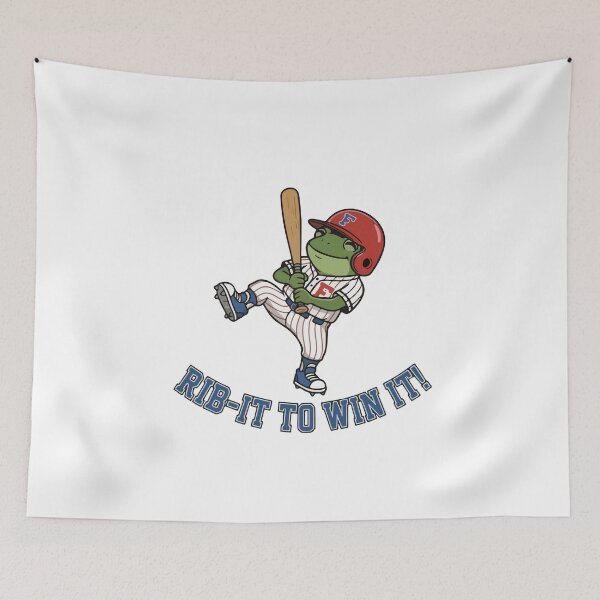 Item preview, Baseball Playing Frog Sports Illustration designed and sold by Floomart.