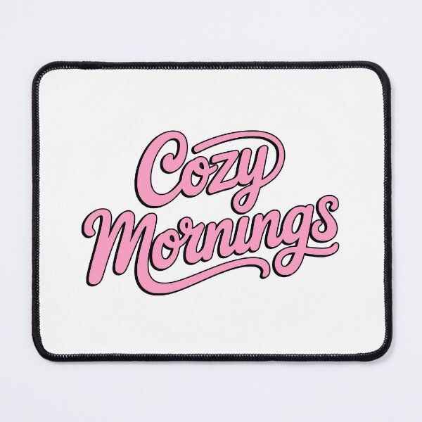 Item preview, Cozy Mornings Pink Retro Script Typography designed and sold by PMCreative.