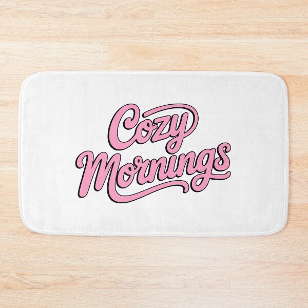 Item preview, Cozy Mornings Pink Retro Script Typography designed and sold by PMCreative.
