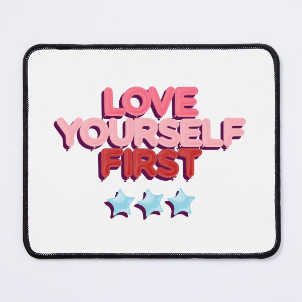 Item preview, Love Yourself First Neon Balloon Letters designed and sold by GlimmerAura.