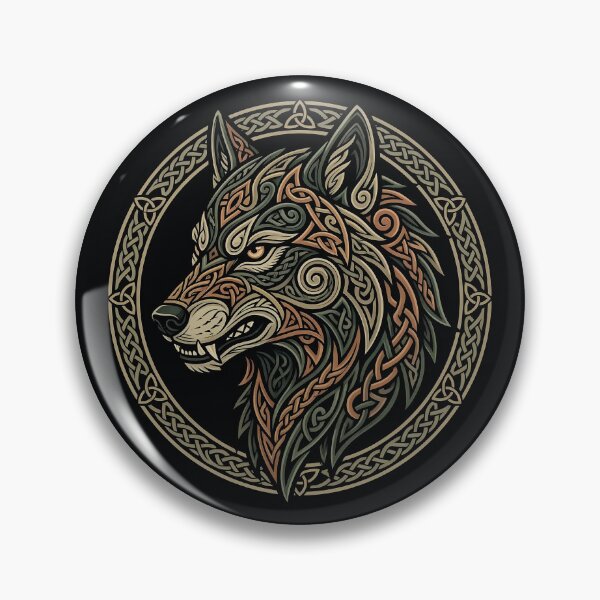 Artikelvorschau, Keltischer Wolfskopf-Fenrir-Knoten entworfen und verkauft von SolaoLab.