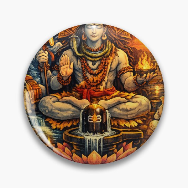 Item preview, Divine Lord Shiva Meditation Spiritual Art designed and sold by Krishkhatri312.