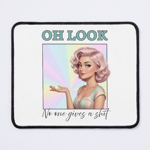 Item preview, Sarcastic Woman Meme Sticker - Oh Look No One Gives A Shit designed and sold by KymeraStudio25.