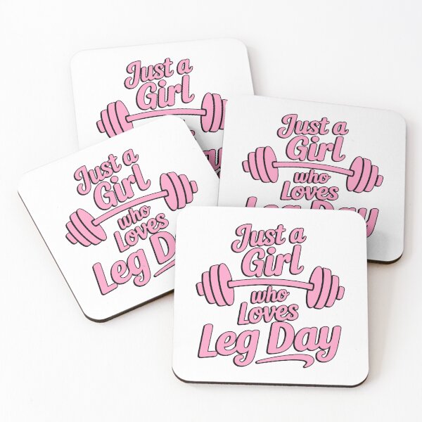 Item preview, Just a Girl Who Loves Leg Day Pink Fitness Typography designed and sold by PMCreative.