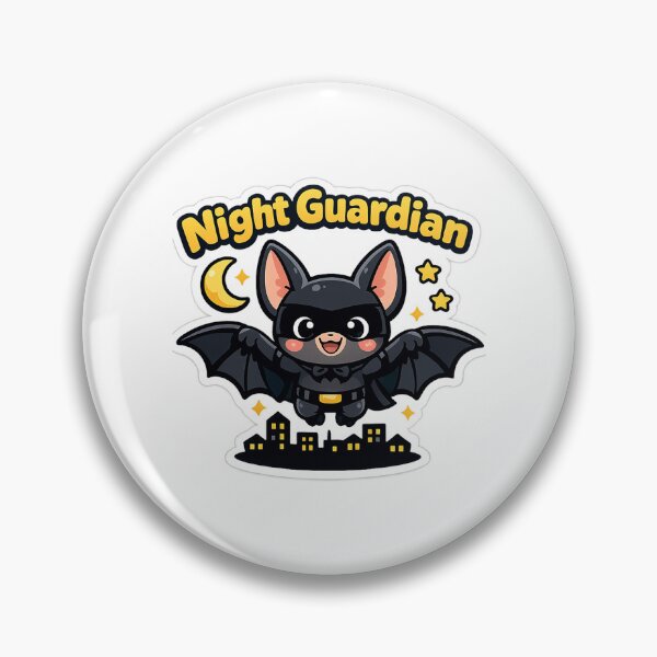 Item preview, Night Guardian Cute Bat Superhero Kawaii Chibi Aesthetic designed and sold by inaveed.