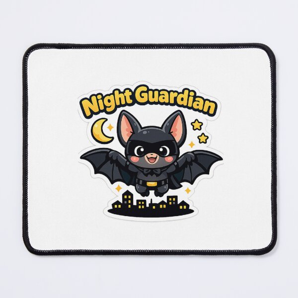 Item preview, Night Guardian Cute Bat Superhero Kawaii Chibi Aesthetic designed and sold by inaveed.