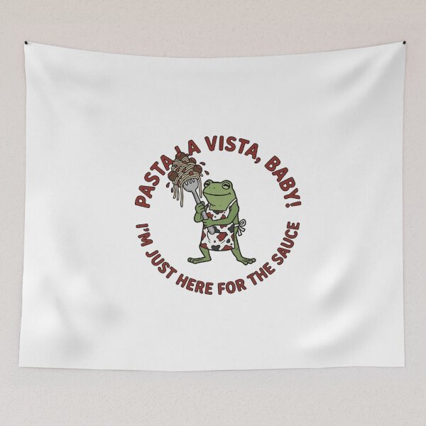 Item preview, Frog Chef With Spaghetti Fork designed and sold by Floomart.
