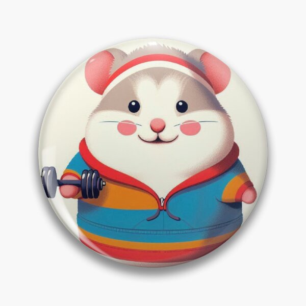 Item preview, Funny Gym Hamster – Stronger Than I Look Minimalist Workout Design designed and sold by Mitaudesign.