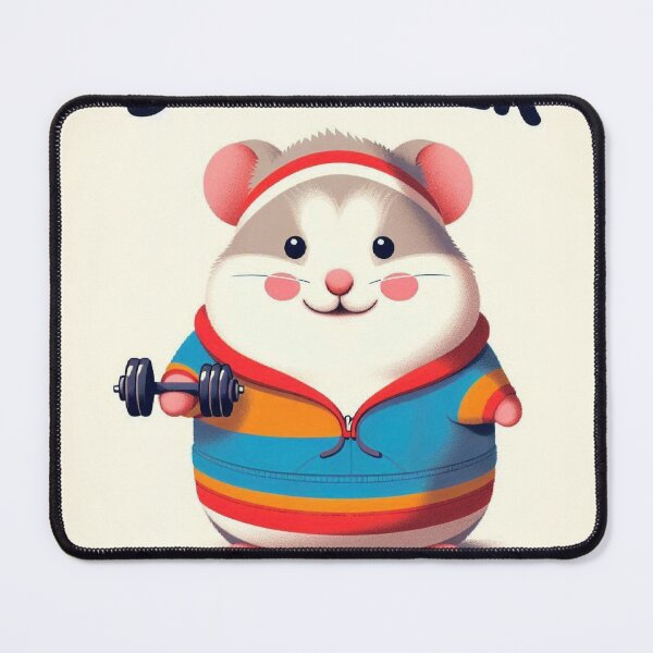 Item preview, Funny Gym Hamster – Stronger Than I Look Minimalist Workout Design designed and sold by Mitaudesign.