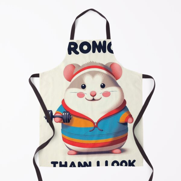 Item preview, Funny Gym Hamster – Stronger Than I Look Minimalist Workout Design designed and sold by Mitaudesign.