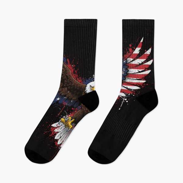 Item preview, Patriotic Eagle American Flag Wings – USA Freedom Grunge Design designed and sold by Bizon2910.