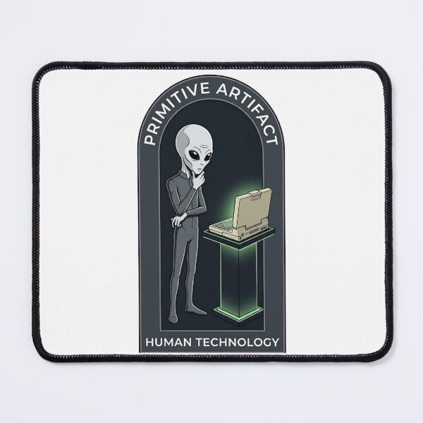 Item preview, Primitive Artifact Human Tech - Minimalist Alien Anthropologist designed and sold by Mythic Ink Studio.