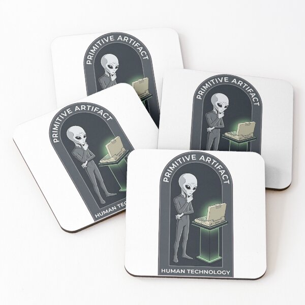 Item preview, Primitive Artifact Human Tech - Minimalist Alien Anthropologist designed and sold by Mythic Ink Studio.