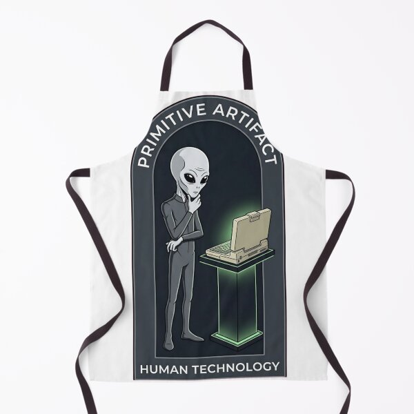 Item preview, Primitive Artifact Human Tech - Minimalist Alien Anthropologist designed and sold by Mythic Ink Studio.