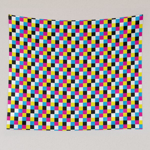 Item preview, Checkerboard - CMYKW designed and sold by The Common Tee.