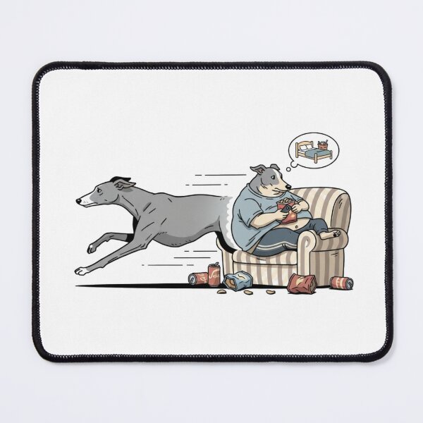 Item preview, Greyhound Aerodynamic Couch Potato Sprint Nap designed and sold by FiveBlessings.