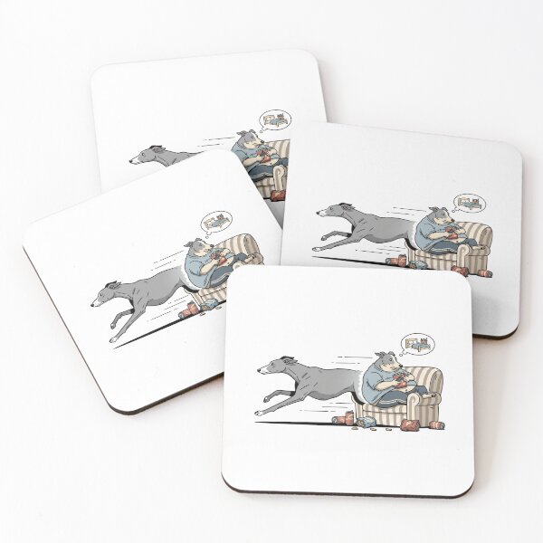 Item preview, Greyhound Aerodynamic Couch Potato Sprint Nap designed and sold by FiveBlessings.