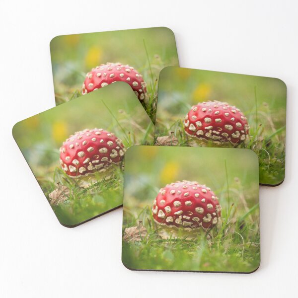 Item preview, Whimsical Red Fly Agaric in the Forest Moss designed and sold by JSFrame.