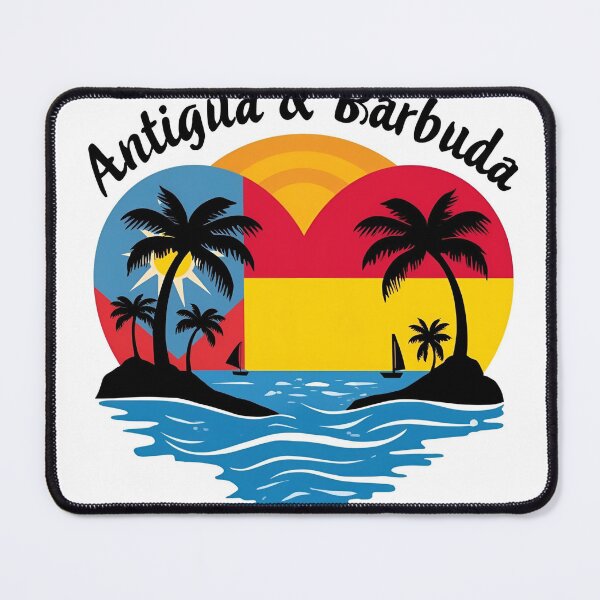 Item preview, I Love Antigua and Barbuda – Caribbean Pride Travel Design Shirt designed and sold by Aisha Creates.