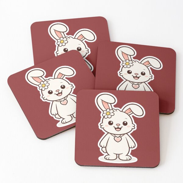 Item preview, Cute Daisy Bunny – Kawaii Spring Rabbit with Flower designed and sold by PearProject&Printables.