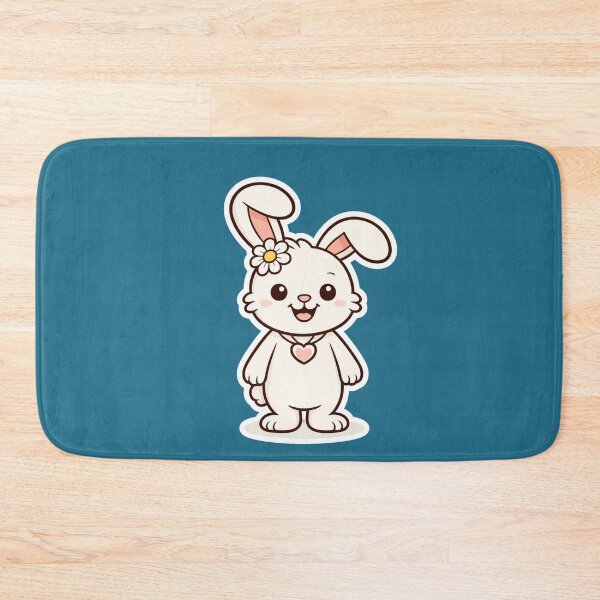 Item preview, Cute Daisy Bunny – Kawaii Spring Rabbit with Flower designed and sold by PearProject&Printables.
