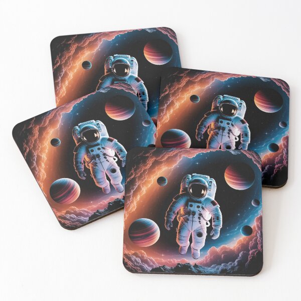 Item preview, Space Astronaut Scene – Cosmic Adventure Design designed and sold by Thompika.