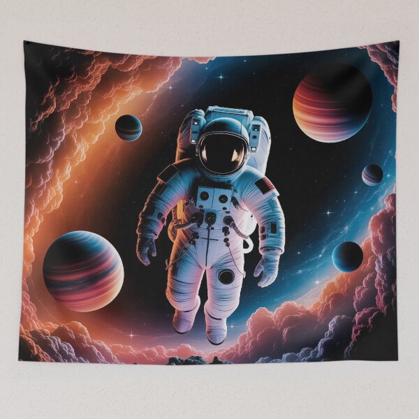 Item preview, Space Astronaut Scene – Cosmic Adventure Design designed and sold by Thompika.