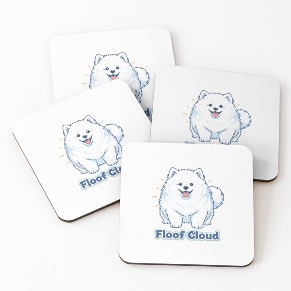 Item preview, Samoyed Cloud Floof Maximum Sunny Smile Puppy designed and sold by FiveBlessings.