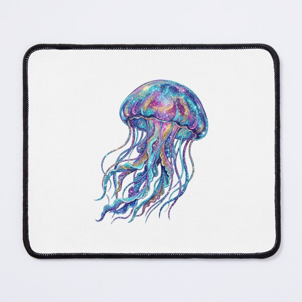 Item preview, Glitter Jellyfish Oil Painting – Ocean Fantasy designed and sold by SOUFIANE1991.
