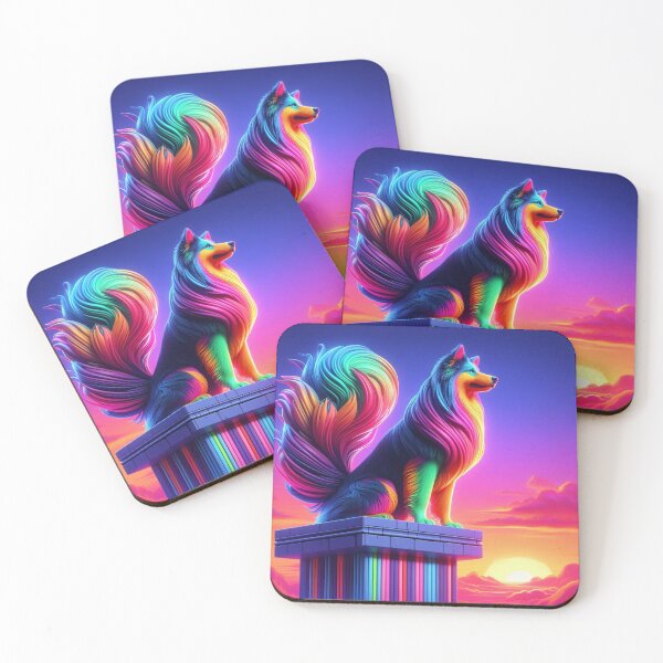 Item preview, Neon German Shepherd  designed and sold by Dogandesighn.