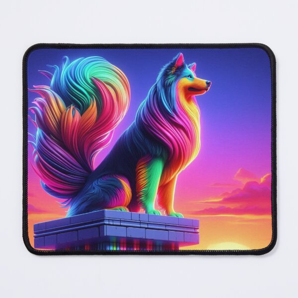 Item preview, Neon German Shepherd designed and sold by Dogandesighn.