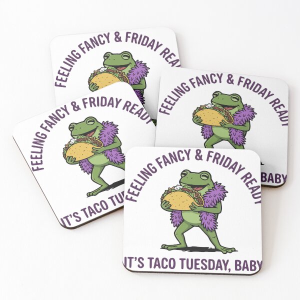 Item preview, Fancy Frog Eating Taco designed and sold by Floomart.