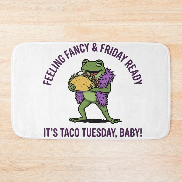 Item preview, Fancy Frog Eating Taco designed and sold by Floomart.