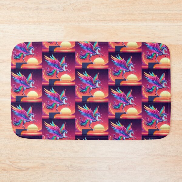 Item preview, Neon Alicorn – Surreal Sunset Fantasy Design designed and sold by Dogandesighn.