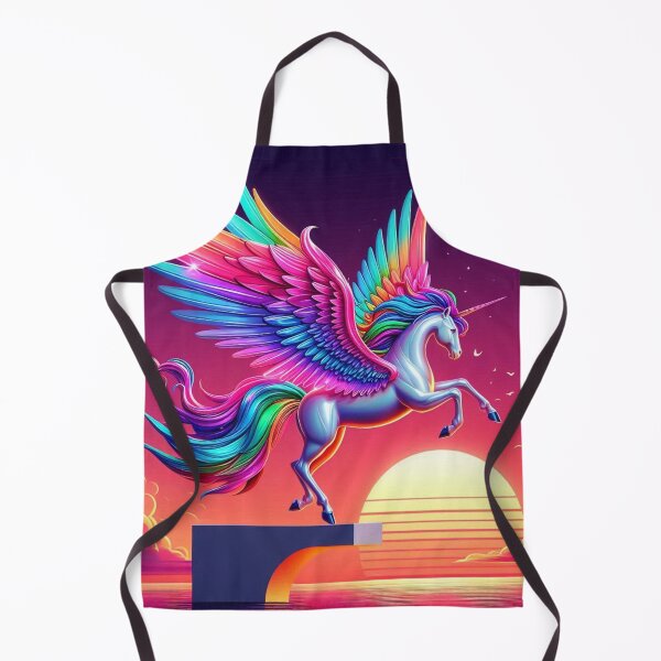 Item preview, Neon Alicorn – Surreal Sunset Fantasy Design designed and sold by Dogandesighn.
