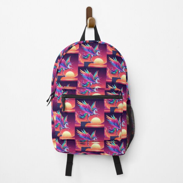 Item preview, Neon Alicorn – Surreal Sunset Fantasy Design designed and sold by Dogandesighn.