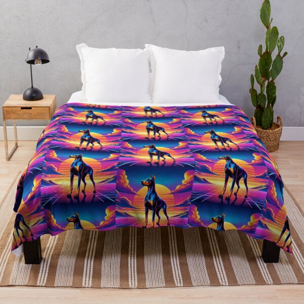 Item preview, Neon Doberman – Synthwave Sunset Power Design designed and sold by Dogandesighn.