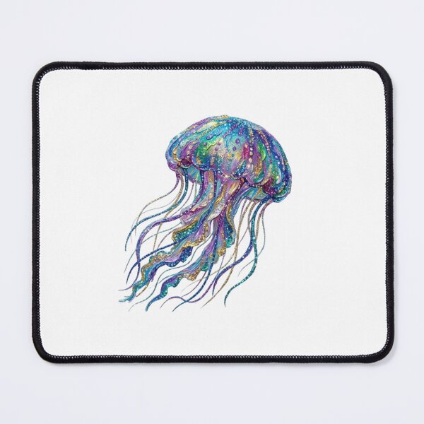 Item preview, Glitter Jellyfish Oil Painting – Ocean Fantasy designed and sold by SOUFIANE1991.